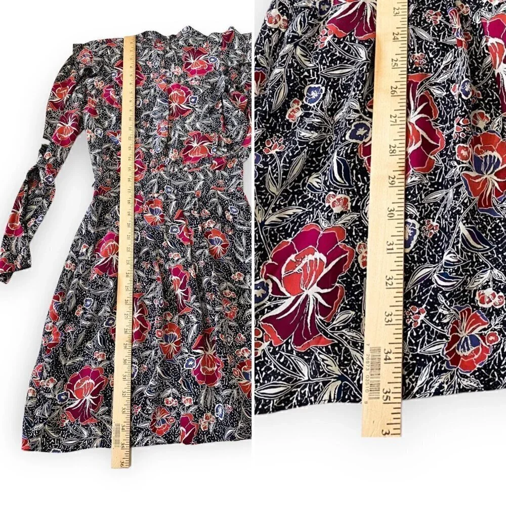 Isabel Marant Etolie Yoana Printed Silk Mini Dress, Size 34EU